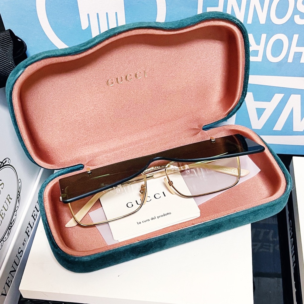 Authentic Gucci 56mm Flip-Up Rectangular Optical … - image 6